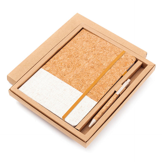 A5 Cork Notebook with Pen Giftset