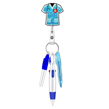Acrylic Nurse Pen Set Medical Telescopic Scroll