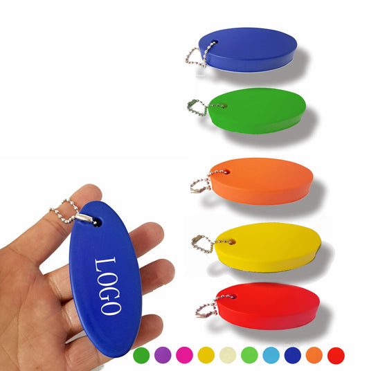 Oval Soft Floater Keychain - Magenta
