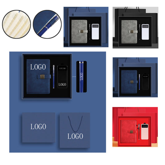 10000mAh Power Bank/Tumbler With Notebook/Pen Business Gift