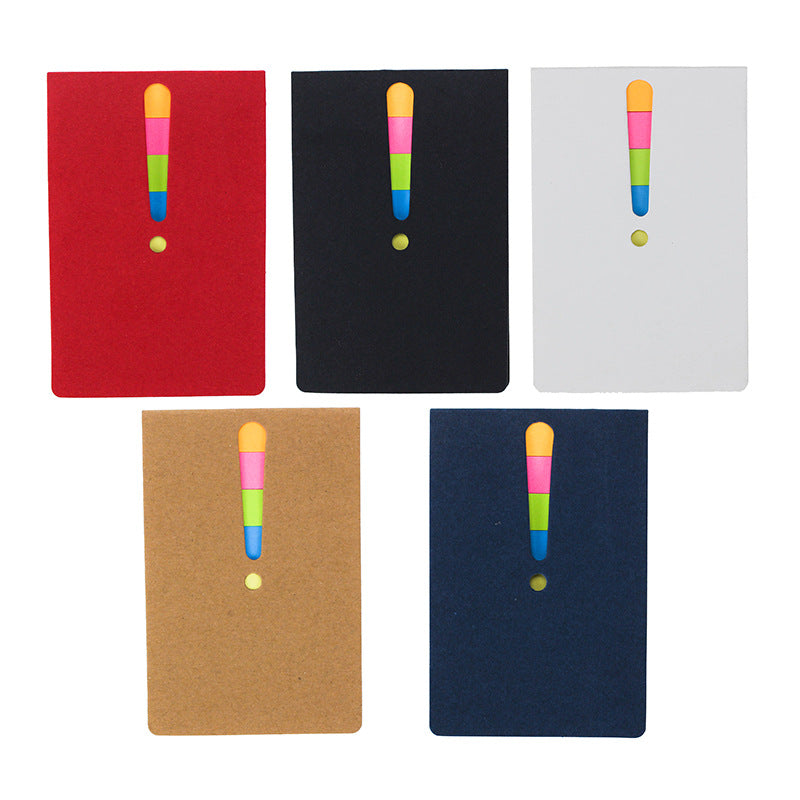 Eco Exclamation Mark 5-color Sticky Flags Notes Booklet
