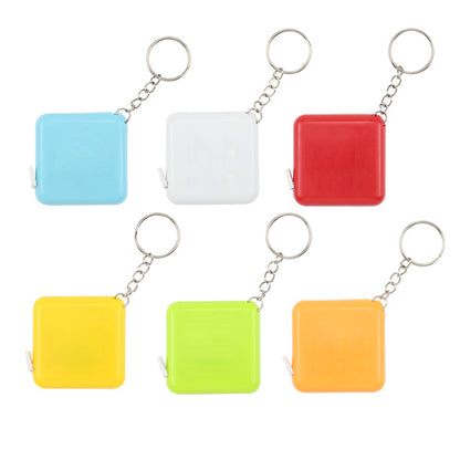Square Tape Measure Key Chain