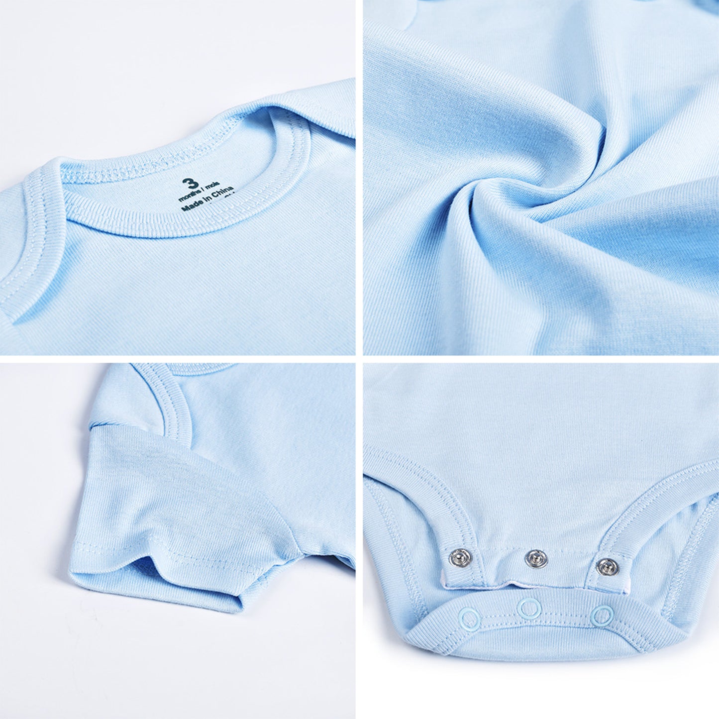 Cotton Infant Fine Jersey Bodysuits image 1