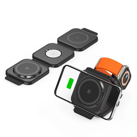 3 in 1 Magnetic 15W Collapsible Wireless Charger image 0