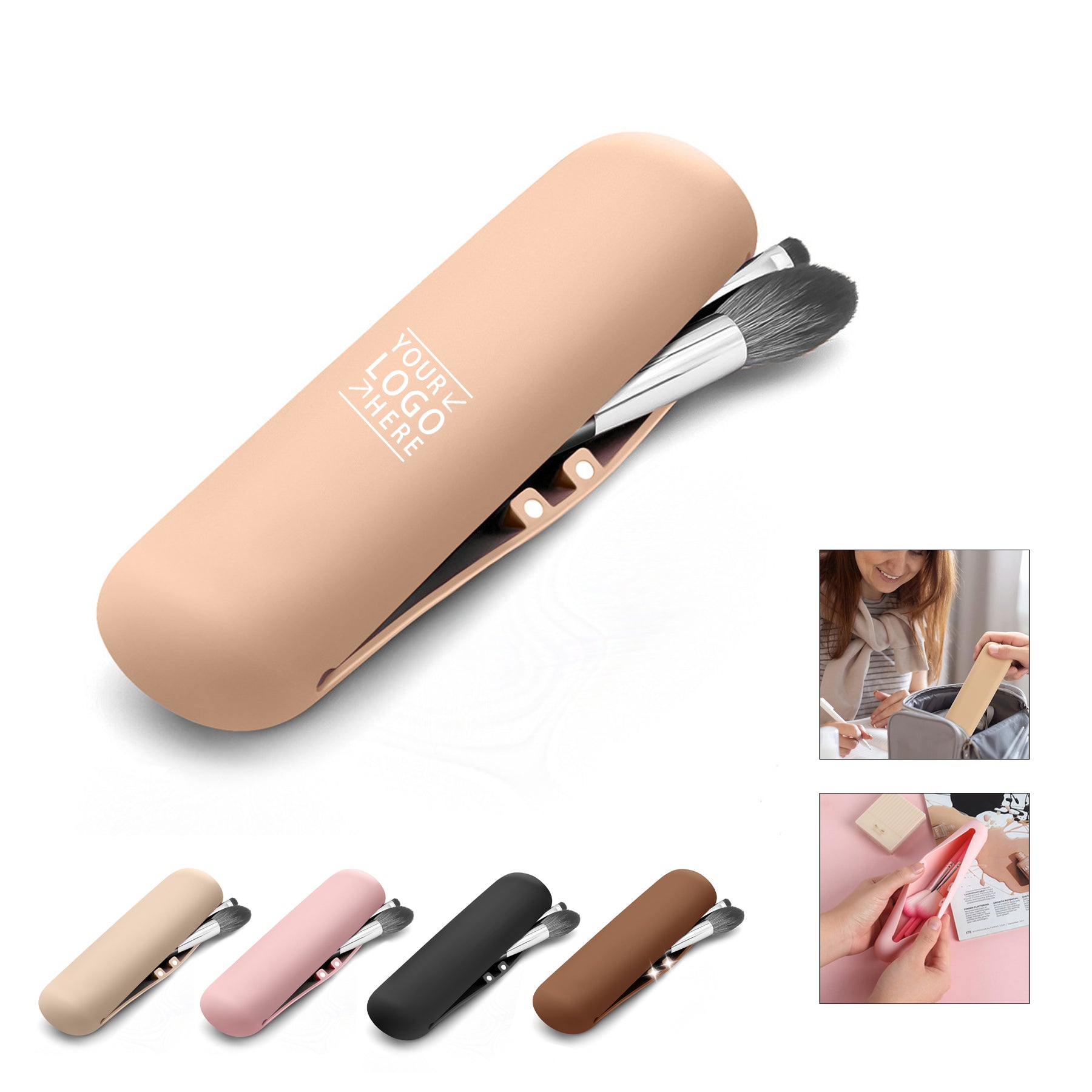 Portable Silicone Makeup Brush Holder image 0