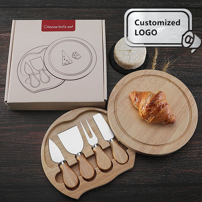 Harper Mini Bamboo Cheese Board Knife Set image 0