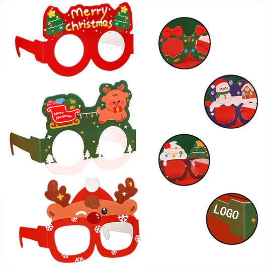Festive Christmas Glasses Frame image 0
