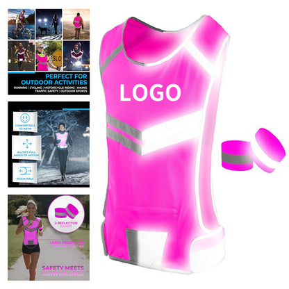 Reflective Running Vest at Night for Walkers image 1
