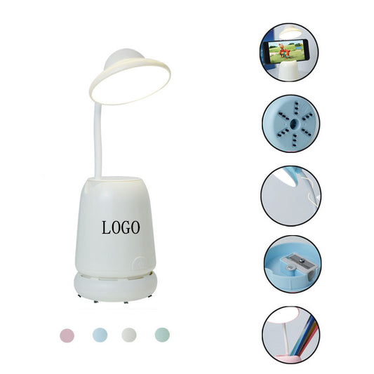 LED desk lamp with vacuum cleaner and pen holder image 0