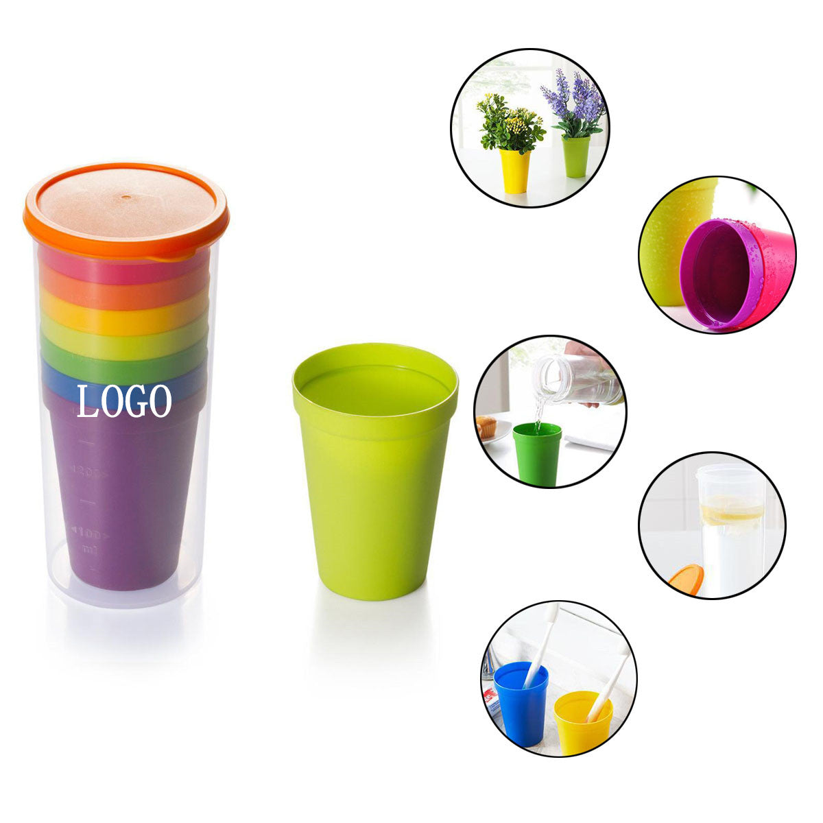 Camping Rainbow Cup Set image 0