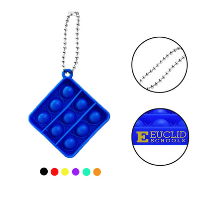 Bubble Square Shape Keychain image 0