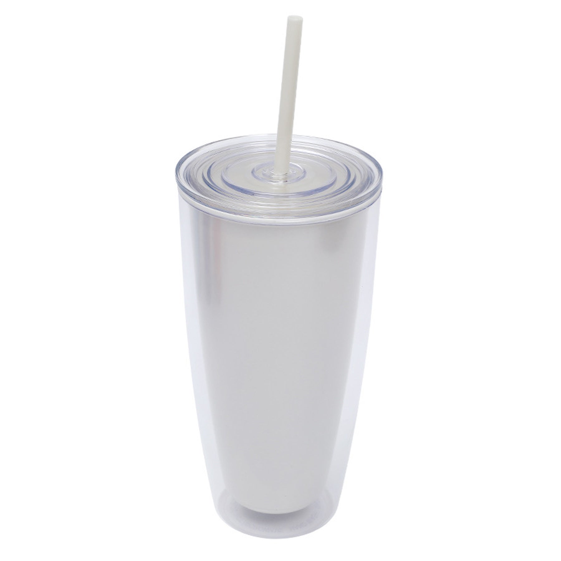 Double Wall Insulated Tumbler with Straw and Lid image 1