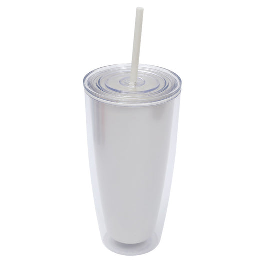 Double Wall Insulated Tumbler with Straw and Lid image 1