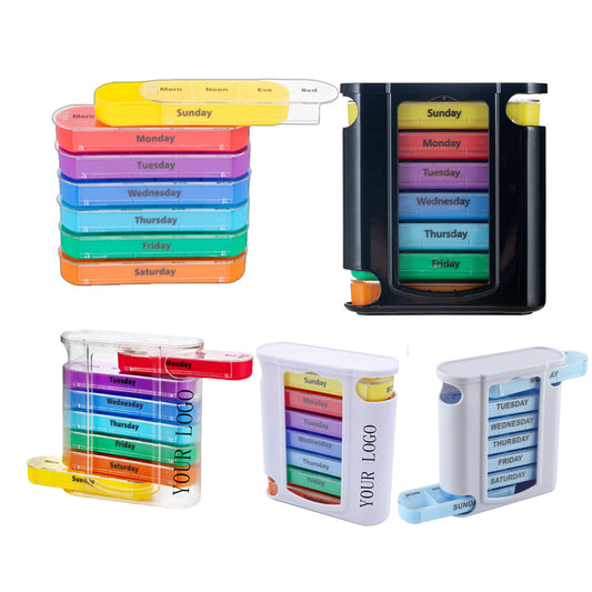 Multi Layer 4 Compartments Pill Box image 0