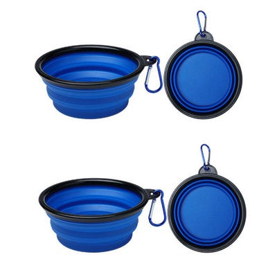 Silicone Collapsible Dog Bowl Travel Portable image 1