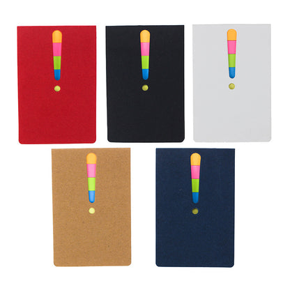 Eco Exclamation Mark 5-color Sticky Flags Notes Booklet image 1