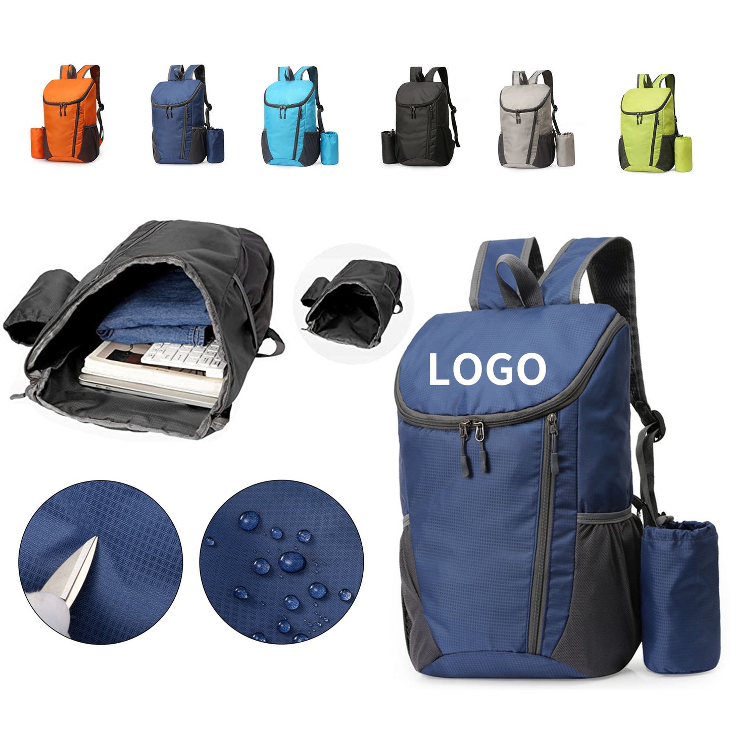 Water-Resistant Lightweight Packable Backpack image 0