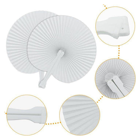 Round Foldable Handheld Fan image 1