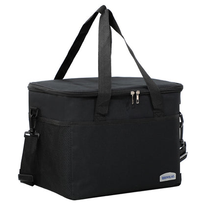 Top Zipper Insulated Lunch Bag with Mesh Pocket image 1