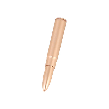 Mini Novelty ABS Plastic Twist Action Rose Gold Bullet Shaped Ballpoint Pen image 1