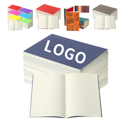 60 Pages A5 Unlined Blank Kraft Notebooks Composition Notebooks image 0